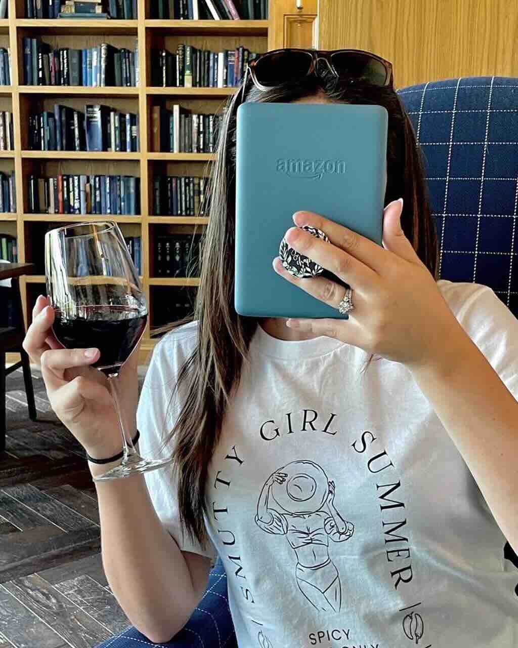 Happy reader with personalized story